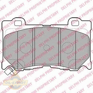 Delphi Колодки тормозные дисковые DELPHI LP2156 - Картинка 1