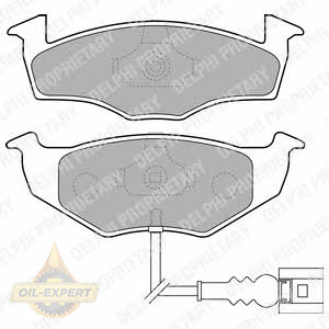 Delphi Колодки тормозные дисковые DELPHI LP1709 - Картинка 1