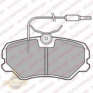 Delphi Колодки тормозные дисковые DELPHI LP1606 - Картинка 1