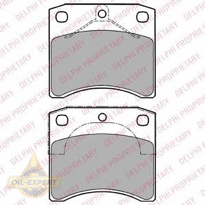 Delphi Колодки тормозные дисковые DELPHI LP1206 - Картинка 1
