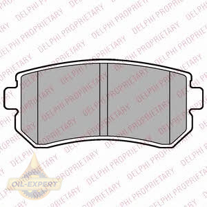 Delphi Колодки дискові гальмові DELPHI LP2303 - Заображення 1