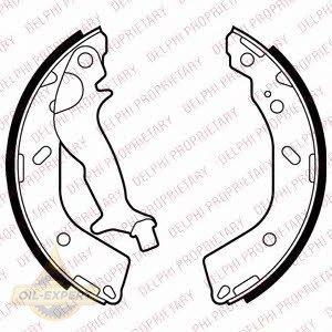 Delphi Колодки тормозные барабанные DELPHI LS2027 - Картинка 1