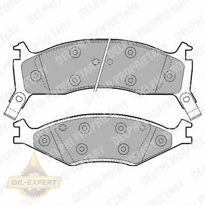 Delphi Колодки дискові гальмівні DELPHI LP1021 - Заображення 1