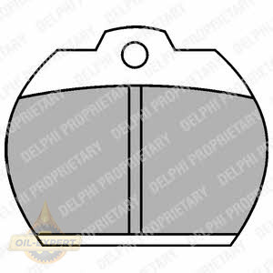 Delphi Колодки тормозные дисковые DELPHI LP119 - Картинка 1