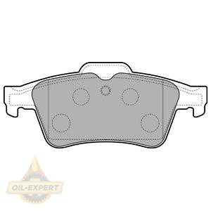 Delphi Колодки тормозные дисковые DELPHI LP3303 - Картинка 1