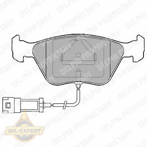 Delphi Колодки тормозные дисковые DELPHI LP886 - Картинка 1