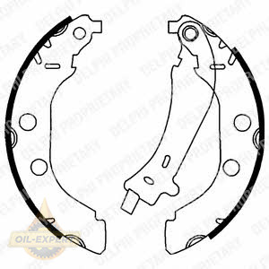 Delphi Колодки тормозные барабанные DELPHI LS1723 - Картинка 1