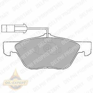 Delphi Колодки тормозные дисковые DELPHI LP1537 - Картинка 1