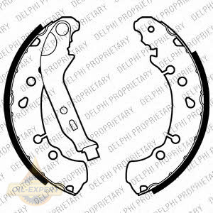 Delphi Колодки тормозные барабанные DELPHI LS2021 - Картинка 1