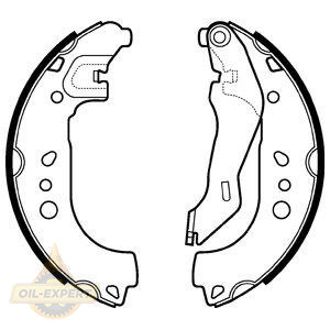 Delphi Колодки тормозные барабанные DELPHI LS2107 - Картинка 1
