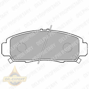 Delphi Колодки тормозные дисковые DELPHI LP1704 - Картинка 1
