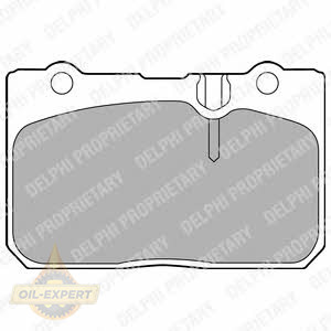 Delphi Колодки тормозные дисковые DELPHI LP1460 - Картинка 1
