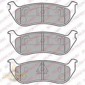 Delphi Колодки дискові гальмівні DELPHI LP1859 - Заображення 1