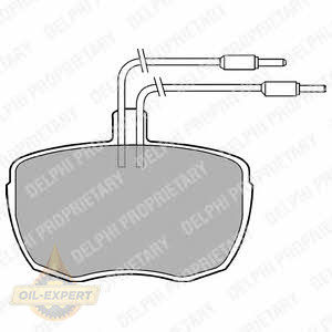Delphi Колодки тормозные дисковые DELPHI LP213 - Картинка 1