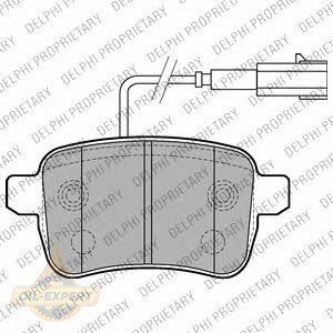 Delphi Колодки дискові гальмові DELPHI LP2222 - Заображення 1