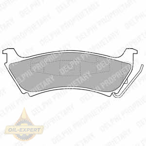 Delphi Колодки тормозные дисковые DELPHI LP1501 - Картинка 1