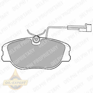 Delphi Колодки тормозные дисковые DELPHI LP875 - Картинка 1