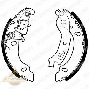 Delphi Колодки тормозные барабанные DELPHI LS1970 - Картинка 1
