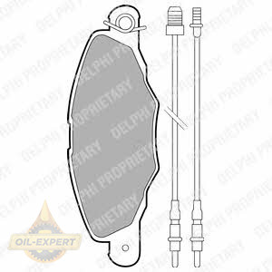 Delphi Колодки тормозные дисковые DELPHI LP1629 - Картинка 1