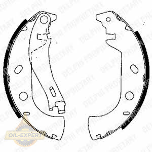 Delphi Колодки тормозные барабанные DELPHI LS1847 - Картинка 1