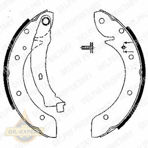Delphi Колодки тормозные барабанные DELPHI LS1838 - Картинка 1