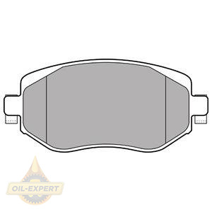 Delphi Колодки тормозные дисковые DELPHI LP3306 - Картинка 1