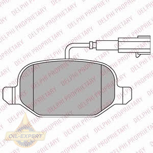 Delphi Колодки тормозные дисковые DELPHI LP2300 - Картинка 1