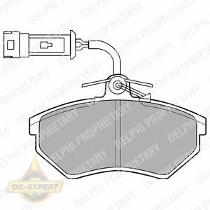 Delphi Колодки тормозные дисковые DELPHI LP884 - Картинка 1