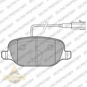 Delphi Колодки тормозные дисковые DELPHI LP2223 - Картинка 1