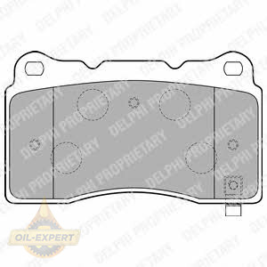 Delphi Колодки дискові гальмівні DELPHI LP1858 - Заображення 1