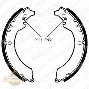 Delphi Колодки тормозные барабанные DELPHI LS1359 - Картинка 1