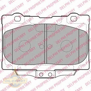 Delphi Колодки тормозные дисковые DELPHI LP2155 - Картинка 1