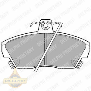 Delphi Колодки тормозные дисковые DELPHI LP618 - Картинка 1