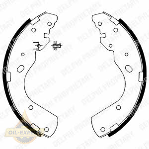 Delphi Колодки тормозные барабанные DELPHI LS1897 - Картинка 1