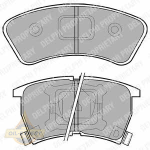 Delphi Колодки дискові гальмові DELPHI LP552 - Заображення 1