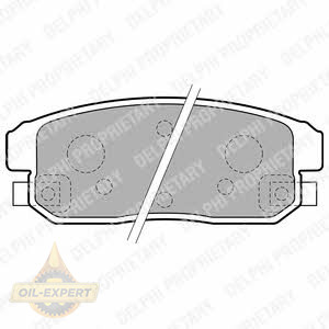 Delphi Колодки дискові гальмові DELPHI LP1829 - Заображення 1