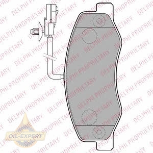 Delphi Колодки тормозные дисковые DELPHI LP2192 - Картинка 1