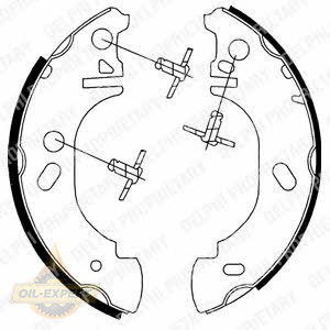 Delphi Колодки тормозные барабанные DELPHI LS1700 - Картинка 1