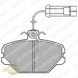 Delphi Колодки тормозные дисковые DELPHI LP1027 - Картинка 1