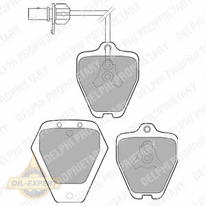 Delphi Колодки тормозные дисковые DELPHI LP1760 - Картинка 1
