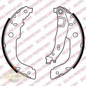 Delphi Колодки тормозные барабанные DELPHI LS2000 - Картинка 1