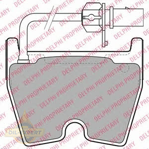 Delphi Колодки тормозные дисковые DELPHI LP2089 - Картинка 1