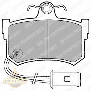 Delphi Колодки тормозные дисковые DELPHI LP434 - Картинка 1