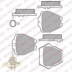 Delphi Колодки тормозные дисковые DELPHI LP1903 - Картинка 1