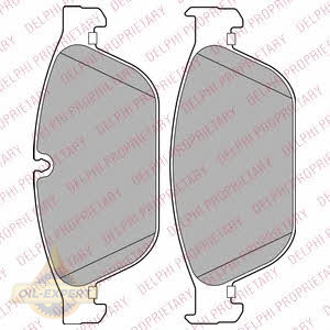 Delphi Колодки тормозные дисковые DELPHI LP2239 - Картинка 1