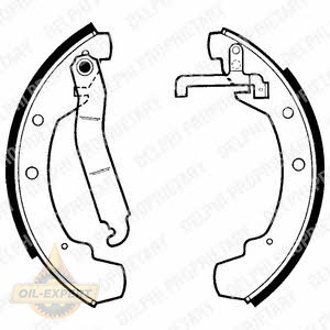 Delphi Колодки тормозные барабанные DELPHI LS1300 - Картинка 1