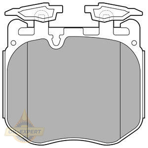 Delphi Колодки тормозные дисковые DELPHI LP3304 - Картинка 1