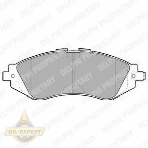 Delphi Колодки тормозные дисковые DELPHI LP1304 - Картинка 1