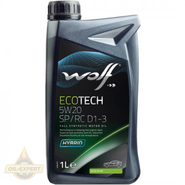Wolf Моторна олива WOLF ECOTECH 5W-20 SP/RC D1-3 - Заображення 2