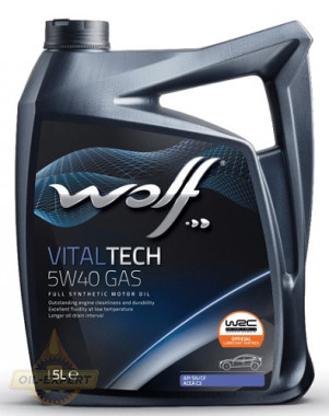Wolf Моторна олива WOLF VITALTECH 5W-40 GAS - Заображення 1
